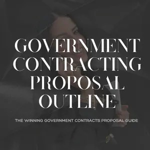 Government Contract Proposal Template Winning Outline Toolkit USB for Compliant Bids & Digital Files Businesses