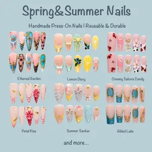 Voxinail Lab | Handmade Spring&Summer Press-On Nails Collection | Acrylic, Reusable, Salon-Quality, Long-Lasting