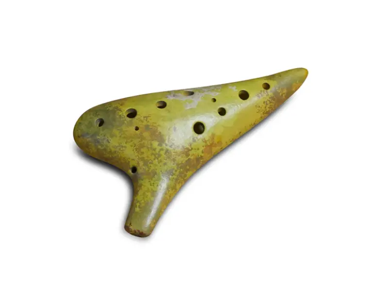 STL Ocarina - Planet Inspired Ocarina "Venus" - 12-Hole Ceramic Alto Ocarina in F Major - Gift for Astronomy Lovers - Gift for Sailor Venus Fans
