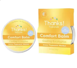 Thanks! Naturals Botanical Balm - All Natural Botanical Balm with Eucalyptus Arnica Menthol Shea Butter Coconut Oil Vitamin E
