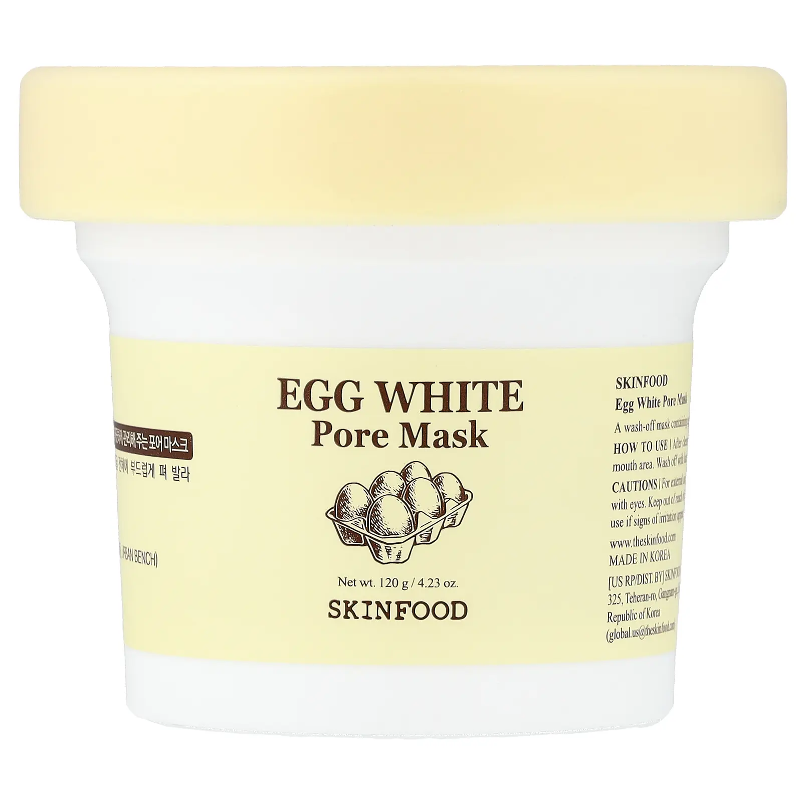 Skinfood Egg White Pore Beauty Mask, 4.23 oz (120 g)