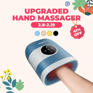 CINCOM Upgraded Hand Massager, Cordless Finger Soother with Customizable Settings，, Rechargeable with Comfort Warmth, Provides Ultimate Relaxation, Wonderful Gift for Black Friday, Thanksgiving, Christmas, Birthdays & More