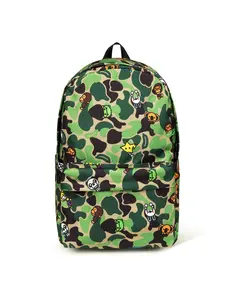 Baby Milo & friends camo large backpack