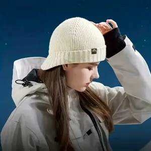 Chic Winter Must - Have! Black & White Knit Beanies. Ultra - Warm, Stretchy Fit. Suitable for All Ages. Perfect for Family Outings, School Runs. Get Yours for a Stylish Cold Season! Men's Cooling Sweat Wicking Do Rag Caps