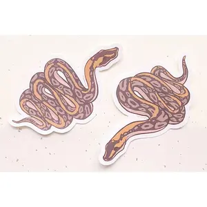 Ball Python Clear Vinyl Sticker Set