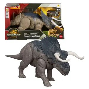Jurassic World Rebirth Wild Roar Nasutoceratops Interactive Dinosaur Figure
