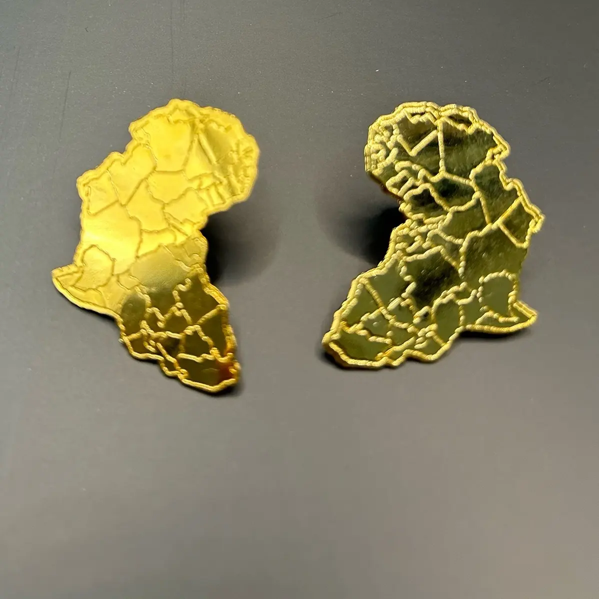 African map Earrings Female Elegant