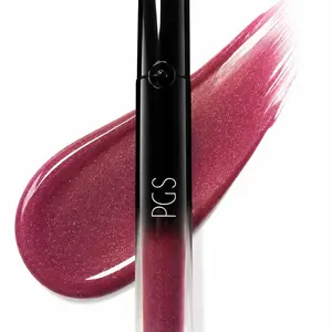 PGS Darling Lipgloss - Glossy Lipstick with Black Finish and Logo - Makeup