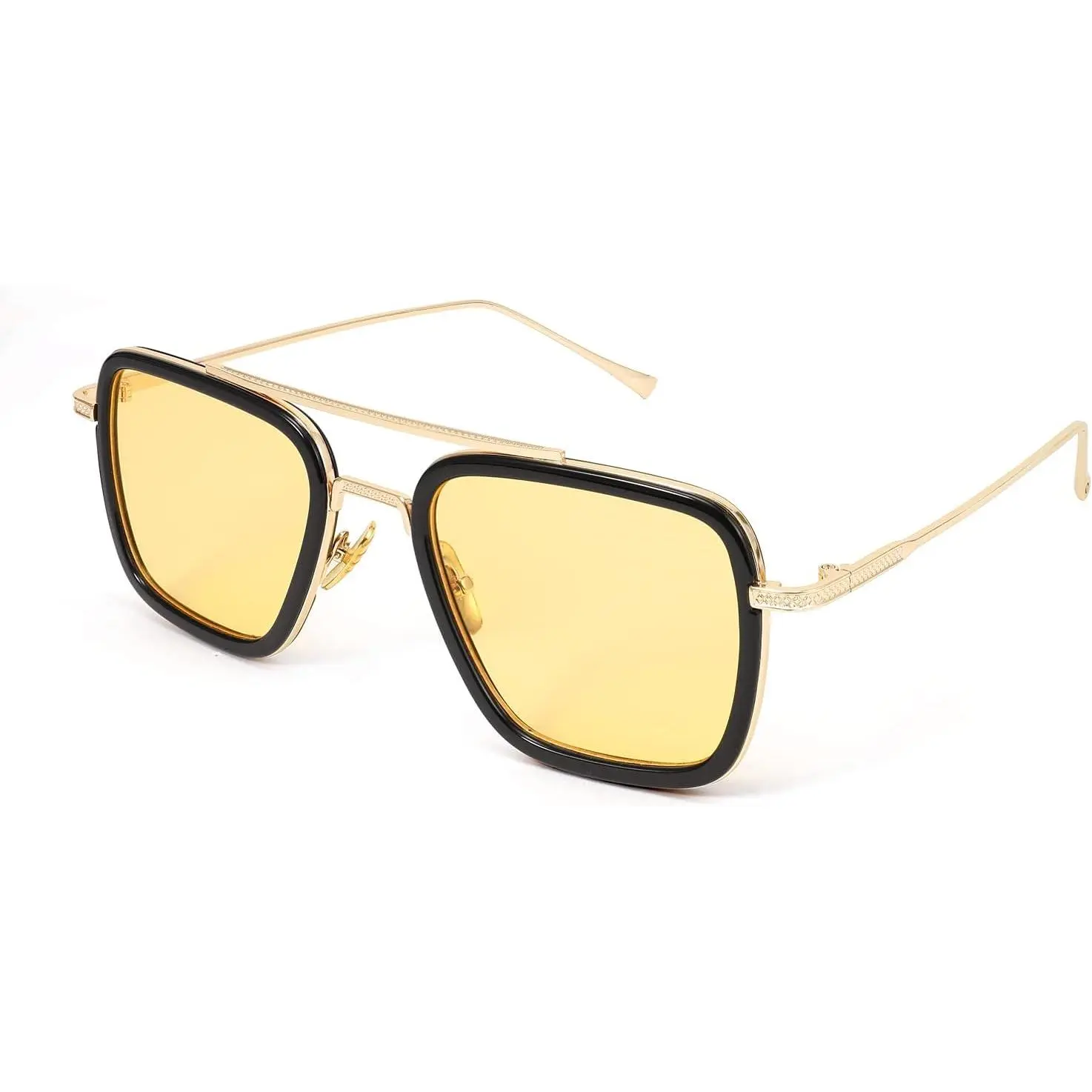 EyeconicFinds Retro 70s Pilot Sunglasses Tony Sunglasses Trendy Women Square Sun Glasses B2510