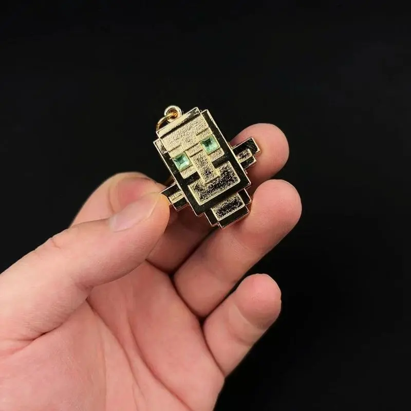 Cyberpunk Aesthetic Alloy Game Totem of Undying Pendant Keychain, Key Chain Decorations, Cosplay Props, Bag Ornament Accessory