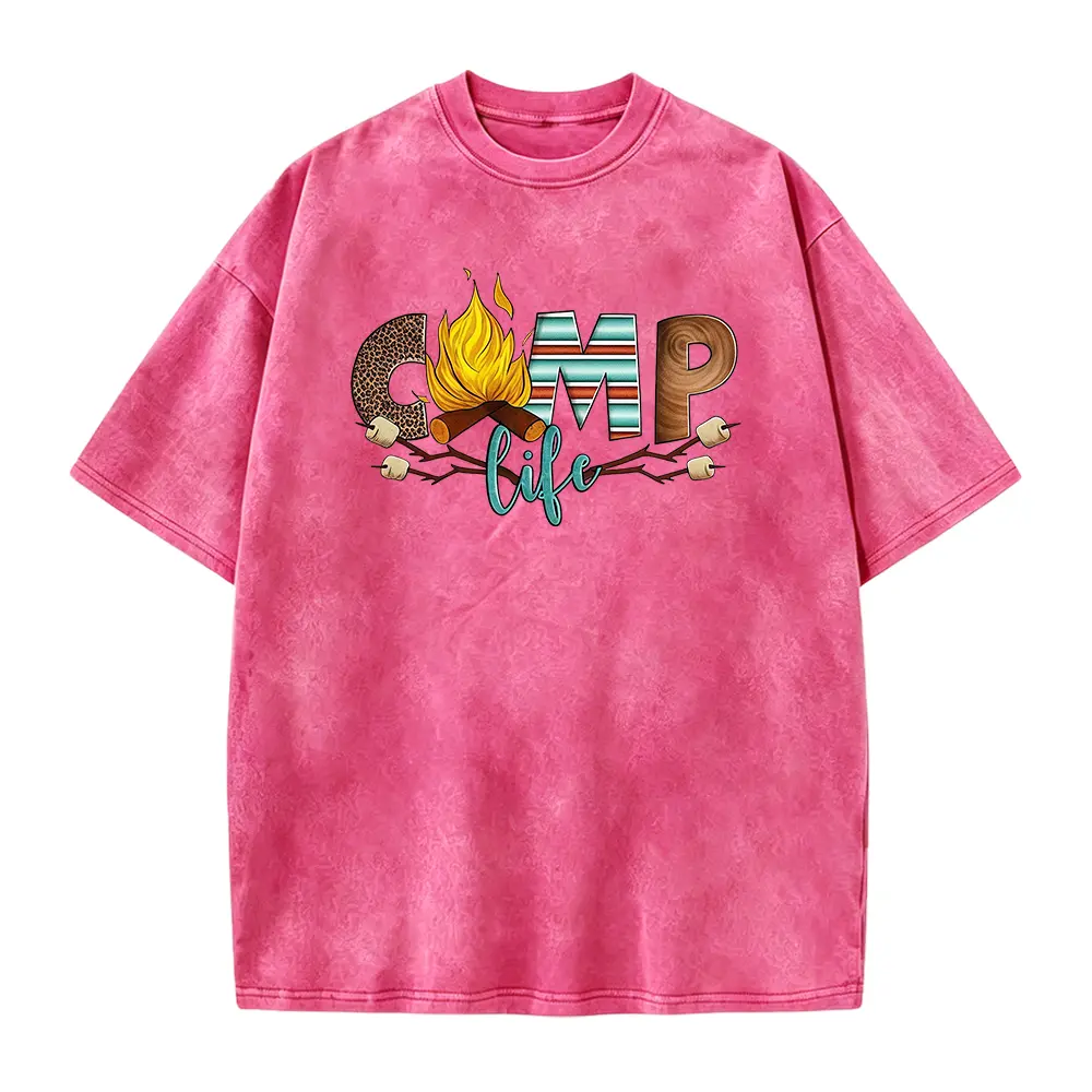 Camp Life Shirt, Happy Camping Shirt, Camping Fire Shirt, Camper Shirt, Nature Lover Shirt, Hiking Gifts, Glamping Shirt, RV Camping Gifts Casual Cotton