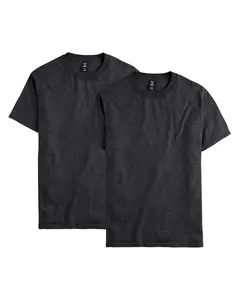 Hanes Beefy-t Men's T-shirt Value 2-pack (big & Tall Available) Underwear Multi Pack Comfortable Fit Soft Stretch Fabric Breathable Amz2
