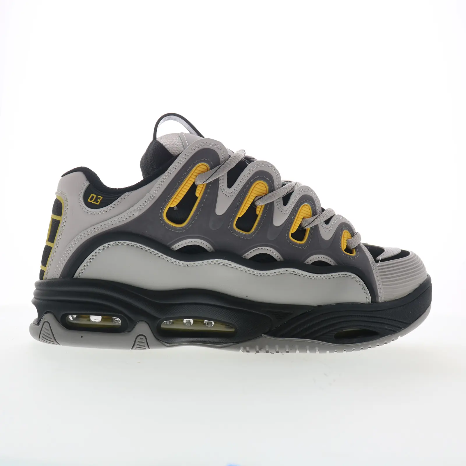 Osiris D3 2001 1141 2951 Mens Gray Synthetic Skate Inspired Sneakers Shoes