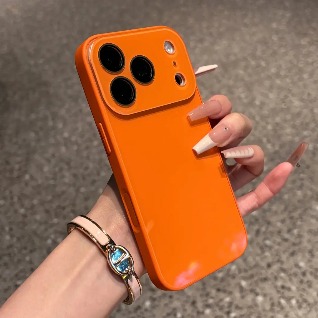 Suitable for [iPhone 13 Pro] high-end phone case,Luxury crystal texture mobile phone case, skin-feeling solid color mobile phone case suitable, solid color mobile phone protective cover 952