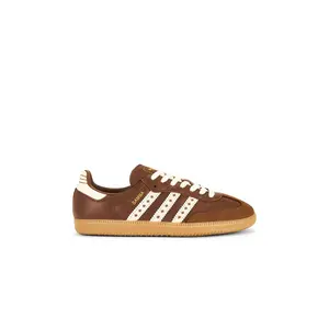 adidas Originals Samba OG Sneaker in Cloud White & Preloved Brown