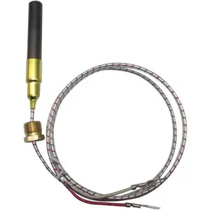750mv Thermocouple for Heat Glo Heatilator,Fireplace Thermopile Replacement Fireplace&Stove Accessories for Fire Gas Stoves Heat&Glo Gas Stoves Oven Water Heater&Frying Furnace (24", Aluminum)