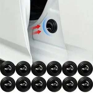 10/20pcs Car Door Anti-Collision Silicone Pads Shock Absorber Gasket Anti-shock Protection Soundproof Silent Buffer Stickers Automotive Accessories