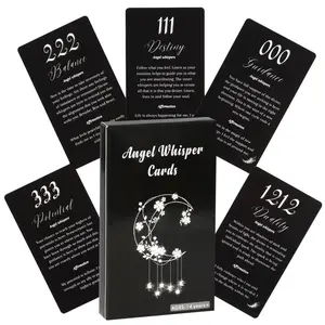 Fortune-telling Card Games, 1 Box Black Angel Whisper Message Card, Funny Card Game, Party Entertainment Game Card, Party Game Cards
