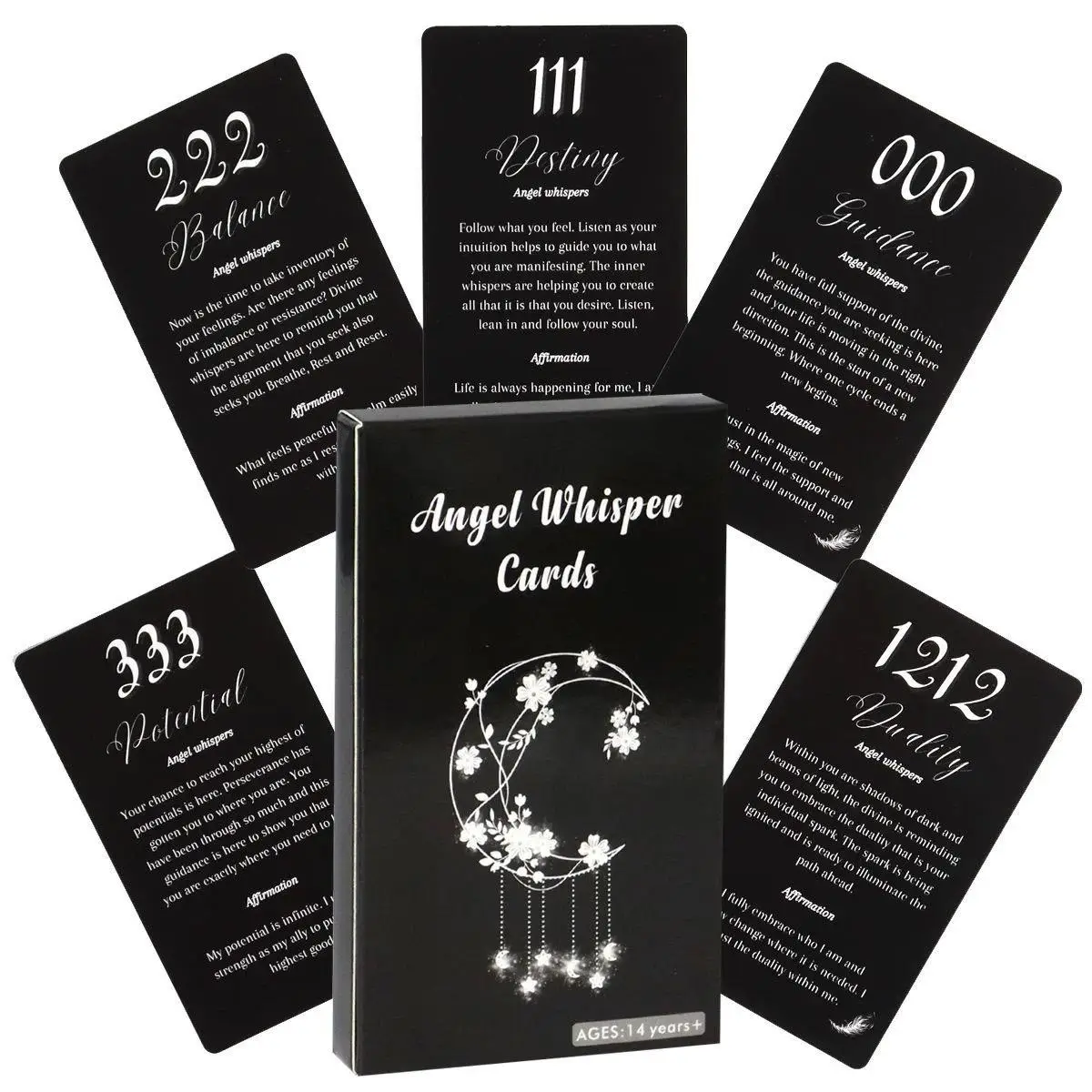 Fortune-telling Card Games, 1 Box Black Angel Whisper Message Card, Funny Card Game, Party Entertainment Game Card