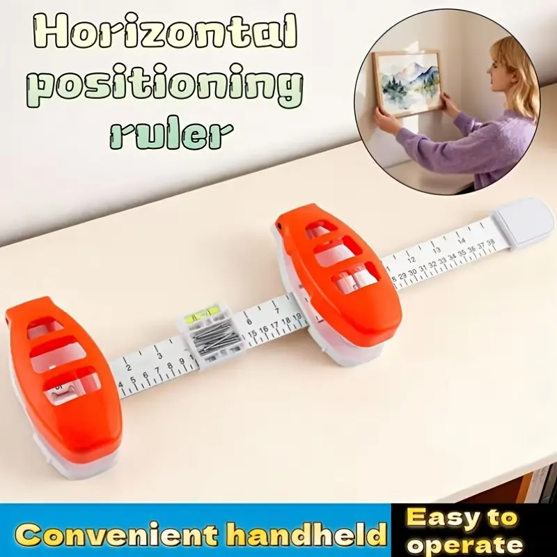 All in One Picture Hanging System with Hooks! Precisely measure the frame dimensions, level it horizontally, Precisely select the nail positions for the picture frame. Easily install picture frames by yourself Adjustable Hooks Photo Wall Hooks