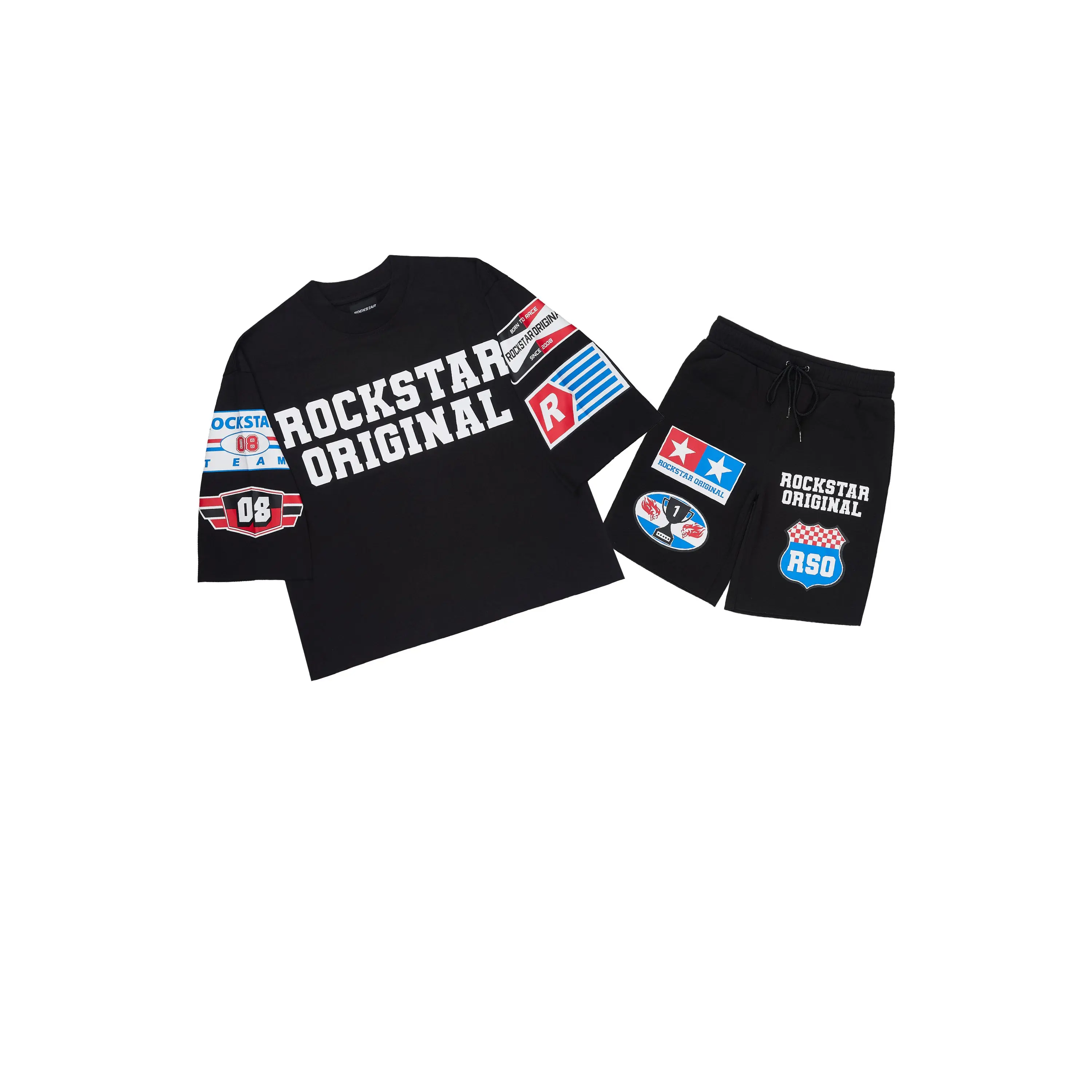 Corridor Black T-Shirt/Short Set