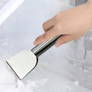 Professional 2-Pack Stainless Steel Scraper Heavy Duty Multi-Purpose Cleaning Tool with Ergonomic Handle Scratch-Free Durable Spatula for Kitchen, Bathroom & Home Removes Tough Stains Effortlessly Essential Household Gadget for Deep Cleaning -RR