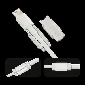 8 Piece Cable Protector Set, Non-Electronic Charger Line Protection, Scratch Resistant, Compatible with USB-C, Lightning, Micro-USB, Type C Charging Cable