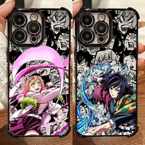 Anime Hot D-Demons Slayers Phone Case Suitable for iPhone 17 16 15 14 13 12 11 Mini Pro Max Air X XR XSMAX 8 7 Plus & Samsung Galaxy S26 S25 S24 S23 S22 EDGE Ultra Plus FE Anti Fall Transparent Soft Back Cover