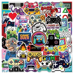 50pcs Personalized Classic Game Controller Cartoon Graffiti Series Stickers, Sticker Decals, Suitable for Faith Based Designs Such As Scrapbooks, Diaries, Laptops, Water Bottles, Cars, Etc., As Gifts with Positive Information