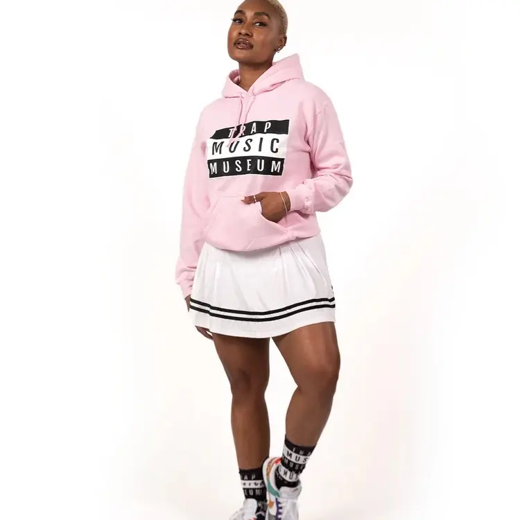 Trap Music Museum Pink Logo Hoodie