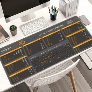 Blender Shortcuts Key Mouse Pad, Creative Keyboard Shortcut Pattern Large Mousepad, Modern Mouse Pad for Home Office