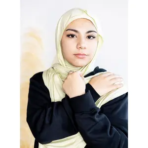Jersey Hijab - Lime Cream