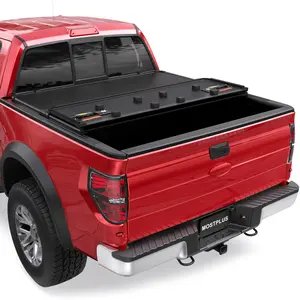 MOSTPLUS For Ford F150 Styleside Truck Bed Hard Folding Solid Tonneau Cover