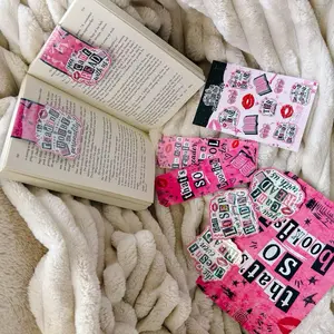 That's So Bookish Book Accessories | Book Lover Gift Set | Bookmarks, Stickers & Notebook Bundle