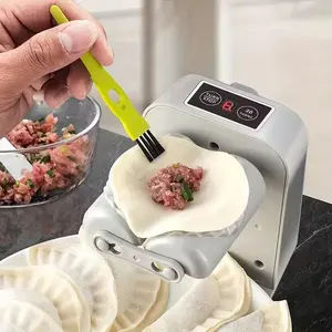 Electric Dumpling Maker Rechargeable Automatic Dumpling Maker Machine Mould 2 Modes, Household Easy Quick Dumpling Pierogi Maker Machine with Empanada Maker Press