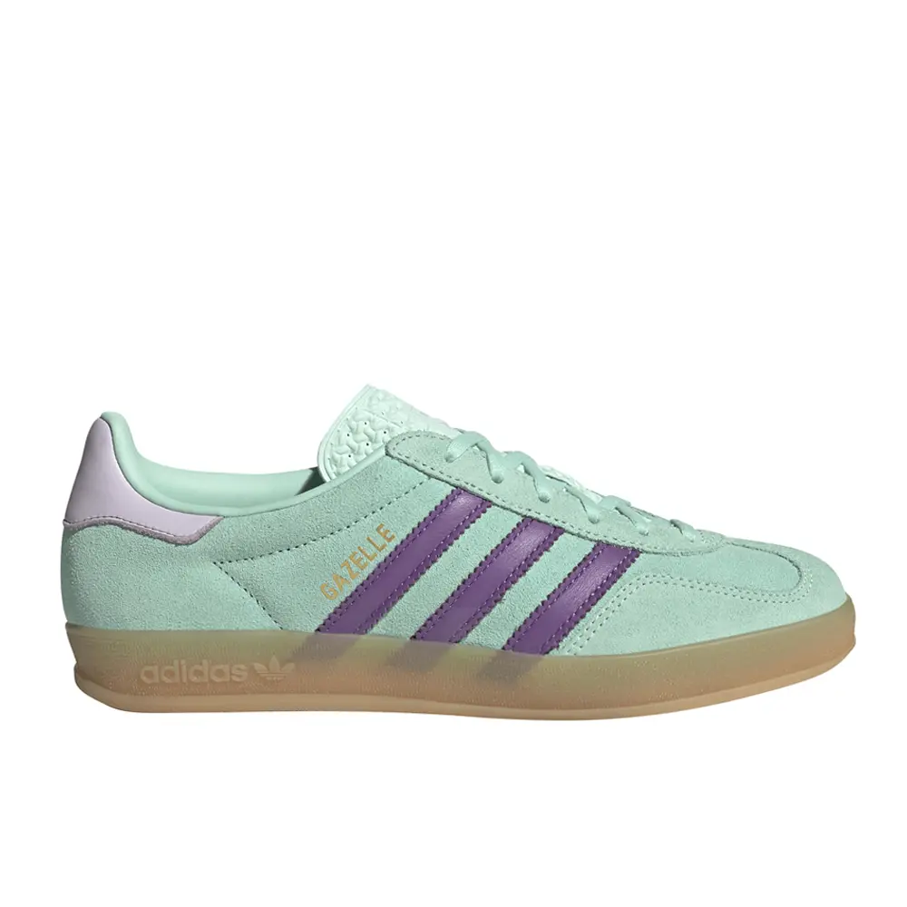 adidas Womens Gazelle Indoor Lace Up Sneakers Shoes Casual - Green