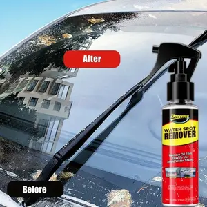 Car Windshield Cleaner Oil Removal Agent, Includes Glass Cleaning Tool & Water Spot Remover, Effective Car Care Accessory
