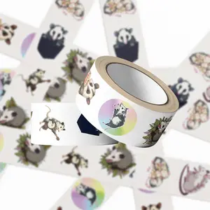 500-Sheet Roll of Opossum Friends Series Stickers - Waterproof Decals for Skateboards, Phone Cases, Toys, and Cups, Funny Stickers, Sticker Sheets
