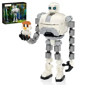 TENHORSES Wilderness Robot & Brightbill Building Set for Boys Age 6+ Wild Adventure Cartoon Robot Action Figure Model Toy 365 Pcs Creative Collection Gifts for Christmas Birthday Children's Day