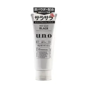 UNO Whip Wash Black 130g: Deep Cleansing Face Wash for Men - Charcoal-Infused Formula for Clear, Refreshed Skin