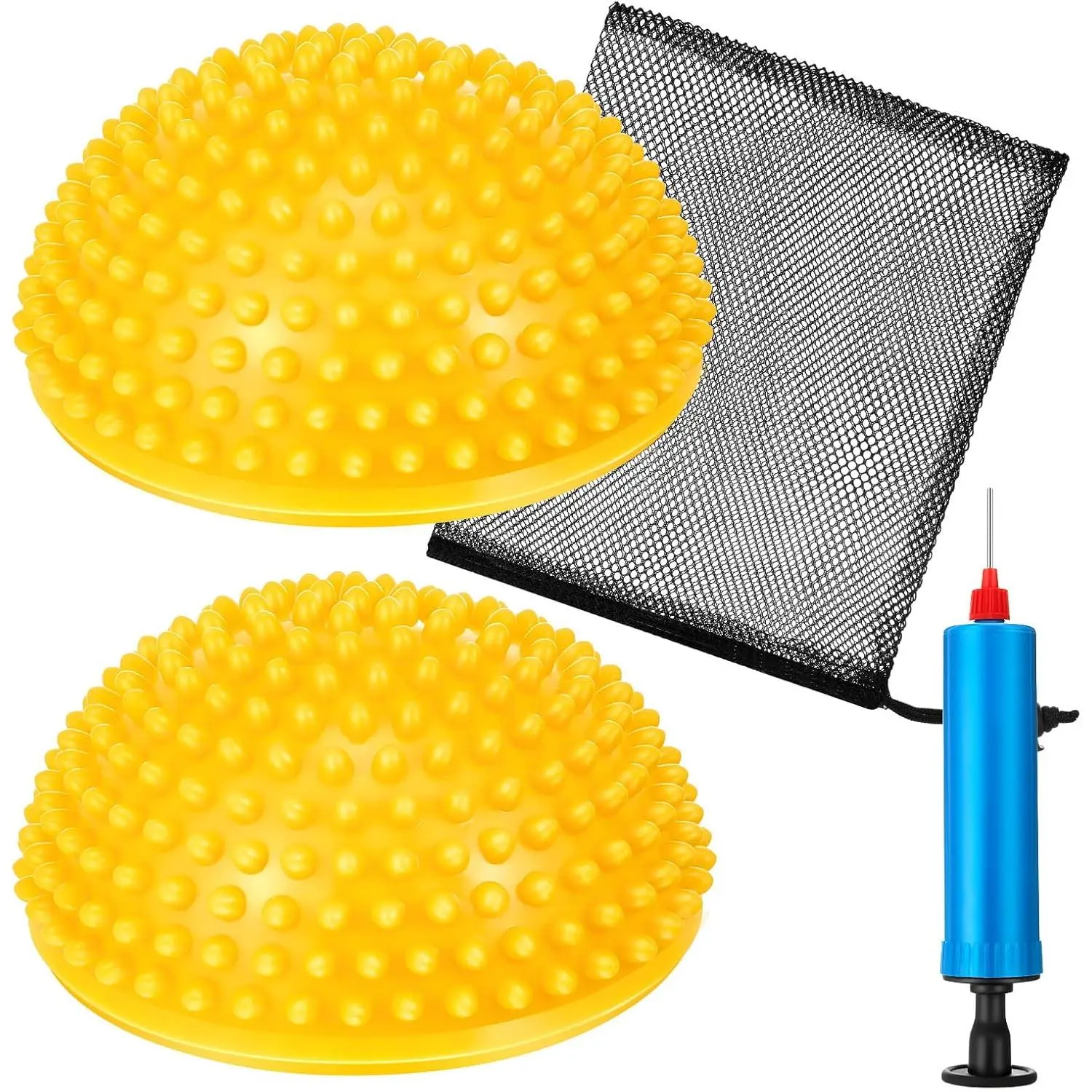 2 Pcs Softball Training Aid Pods, Softball Pitching Tools for Baseball Players - Boost Throw Speed and Distance, Build Better Coordination & Power, with Storage Bag & Manual Pump (6.3 Inches Diameter), Improve Throwing Power, Indoor Training, Softball Pla