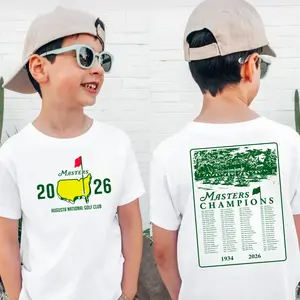 2026 Masters Tournament Youth Shirt, Augusta National Golf Club Tee, Masters Golf Apparel, Trendy Sport Shirt, Golf Shirt for Boys, Girls