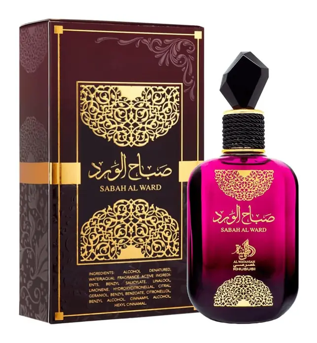 AL WATANIAH Sabah Al Ward Women's Rose Eau de Parfum Spray - Fruity Musk, Day Fragrance, Long-Lasting, Limited Edition, 100ml-3.4oz
