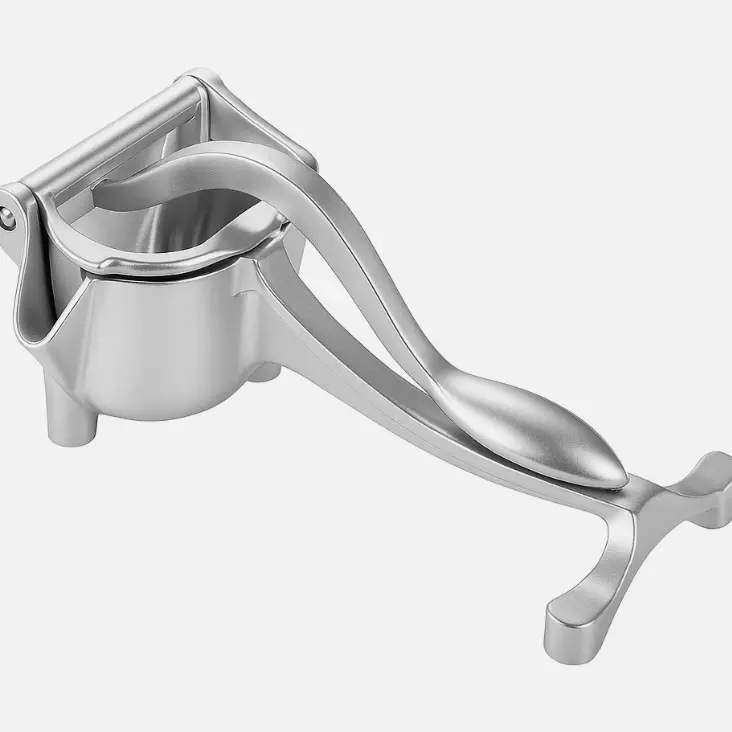 TekDeals Durable Heavy-Duty Aluminium Juicer Hand Press - Kitchen Fruit Tool with Nutcracker Mode, Easy-Clean Removable Components, Mess-Free V-Shaped Spout, 40% More Juice Extraction for Citrus (Lemons, Limes, Oranges) | Morning Routine Essential