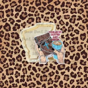 Fueled By Coffee & Jesus Freshie Cardstock Mold