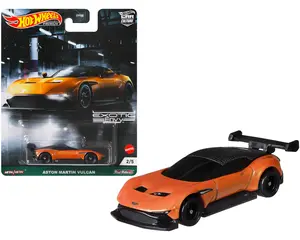 Aston Martin Vulcan Orange Metallic "Exotic Envy" Series Diecast Model Car by Hot Wheels