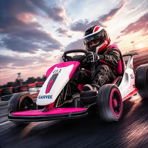 GARVEE 24V Drift Go Kart for Ages 6 and Up with Dual 200W Motors, 7AH Battery, Electric Pedals, and Multiple Color Options- Outdoor Electric Race Toy