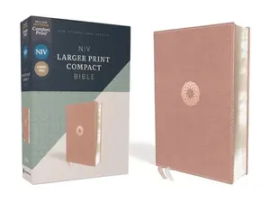USED-Niv, Larger Print Compact Bible, Leathersoft, Pink, Red Letter, Comfort Print by Zondervan (Imitation Leather)