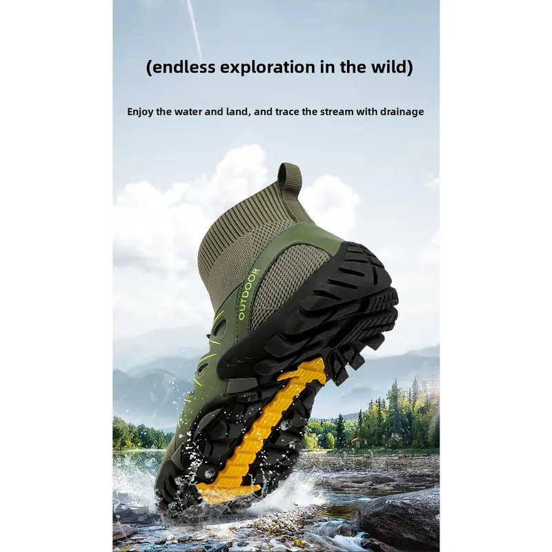 Outdoor Hiking Shoes for Men and Women, Summer Trekking, River Tracing, Mountain Climbing, Lightweight, Breathable, Non-Slip, Sports Shoes