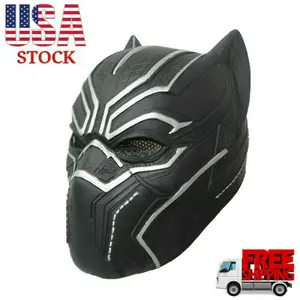 Black Panther Mask Helmet Halloween Costume Adult Kids
